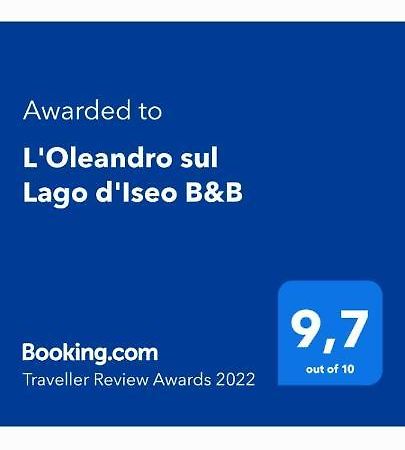 L'Oleandro Sul Lago D'Iseo B&B Sulzano Exteriör bild